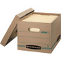 Bankers Box STOR/FILE Recycled File Storage Box - Internal Dimensions: 12" Width x 15" Depth x 10" Height - External Dimensions: 12.5" Width x 16.3" Depth x 10.5" Height - Media Size Supported: Letter, Legal - Lift-off Closure - Basic Duty