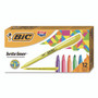 BIC Brite Liner Highlighter, Assorted Ink Colors, Chisel Tip, Assorted Barrel Colors, 5/Set