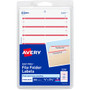 Avery Permanent File Folder Labels - 11/16" Width x 3 7/16" Length - Permanent Adhesive - Rectangle - Laser, Inkjet - Dark Red