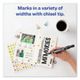 Avery MARKS A LOT Large Desk-Style Permanent Marker Value Pack, Broad Chisel Tip, Black, 36/Pack (98206)