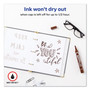 Avery MARKS A LOT Large Desk-Style Permanent Marker, Broad Chisel Tip, Brown, Dozen (8881)
