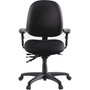 Lorell High-Performance Eronomic Task Chair - Black Seat Color - Black Back Color - Metal Frame Material - 5-star Base