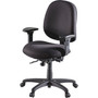 Lorell High-Performance Eronomic Task Chair - Black Seat Color - Black Back Color - Metal Frame Material - 5-star Base