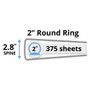 Avery Economy Non-View Binder with Round Rings, 3 Rings, 2" Capacity, 11 x 8.5, Black, (3501)