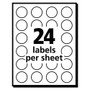 Avery Printable Self-Adhesive Removable Color-Coding Labels, 0.75" dia, Light Blue, 24/Sheet, 42 Sheets/Pack, (5461)