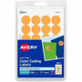 Avery Color-Coding Labels - 3/4" Diameter - Removable Adhesive - Round - Laser - Orange