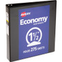 Avery Economy View Binder with Round Rings , 3 Rings, 1.5" Capacity, 11 x 8.5, Black, (5725) View Product Image