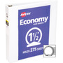 Avery Economy View Binder with Round Rings , 3 Rings, 1.5" Capacity, 11 x 8.5, White, (5726)