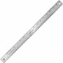 Westcott Stainless Steel Rulers - 18" Length x 1" Width - 1/16, 1/32 Graduations - Metric, Imperial Measuring System - Stainless Steel - Stainless Steel - (ACM10417)