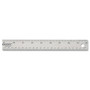 Westcott Stainless Steel Office Ruler With Non Slip Cork Base, Standard/Metric, 18" Long (ACM10417) View Product Image