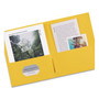 Avery Two-Pocket Folder, 40-Sheet Capacity, 11 x 8.5, Yellow, 25/Box (AVE47992) View Product Image