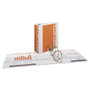 Avery Durable View Binder with DuraHinge and EZD Rings, 3 Rings, 4" Capacity, 11 x 8.5, White, (9801)