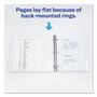 Avery Durable View Binder with DuraHinge and EZD Rings, 3 Rings, 4" Capacity, 11 x 8.5, White, (9801)