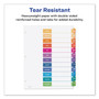 Avery Customizable TOC Ready Index Multicolor Tab Dividers, 12-Tab, Jan. to Dec., 11 x 8.5, White, Traditional Color Tabs, 1 Set