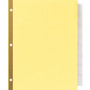Avery Insertable Big Tab Dividers, 8-Tab, Double-Sided Gold Edge Reinforcing, 11 x 8.5, Buff, Clear Tabs, 1 Set