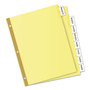 Avery Insertable Big Tab Dividers, 8-Tab, Double-Sided Gold Edge Reinforcing, 11 x 8.5, Buff, Clear Tabs, 1 Set