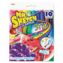 Mr. Sketch Scented Stix Watercolor Marker Set, Fine Bullet Tip, Assorted Colors, 10/Set
