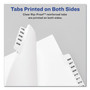 Avery Preprinted Legal Exhibit Side Tab Index Dividers, Avery Style, 10-Tab, 3, 11 x 8.5, White, 25/Pack