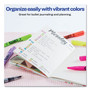 Avery HI-LITER Pen-Style Highlighters, Assorted Ink Colors, Chisel Tip, Assorted Barrel Colors, 6/Set