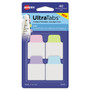 Avery Ultra Tabs Repositionable Tabs, Mini Tabs: 1" x 1.5", 1/5-Cut, Assorted Pastel Colors, 40/Pack