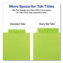Avery Insertable Big Tab Plastic 1-Pocket Dividers, 8-Tab, 11.13 x 9.25, Assorted, 1 Set
