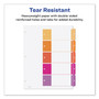 Avery Customizable TOC Ready Index Multicolor Tab Dividers, 5-Tab, 1 to 5, 11 x 8.5, White, Traditional Color Tabs, 1 Set