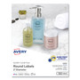 Avery Round Print-to-the Edge Labels with Sure Feed and Easy Peel, 2" dia, Glossy Clear, 120/PK