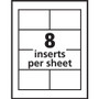 Avery Pin-Style Badge Holder with Laser/Inkjet Insert, Top Load, 3.5 x 2.25, White, 100/Box