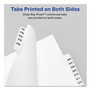 Avery-Style Preprinted Legal Bottom Tab Divider, 26-Tab, Exhibit G, 11 x 8.5, White, 25/PK