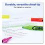 Avery HI-LITER Desk-Style Highlighters, Assorted Ink Colors, Chisel Tip, Assorted Barrel Colors, 4/Set AVE24063