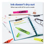 Avery HI-LITER Desk-Style Highlighters, Assorted Ink Colors, Chisel Tip, Assorted Barrel Colors, 4/Set AVE24063