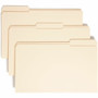 Smead 1/3 Tab Cut Legal Recycled Top Tab File Folder - 8 1/2" x 14" - 3/4" Expansion - Top Tab Location - Assorted Tab Position - 11 pt.