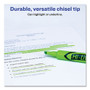 Avery HI-LITER Desk-Style Highlighters, Fluorescent Green Ink, Chisel Tip, Green/Black Barrel, Dozen