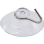 Advantus Metal Hook Suction Cup - 1" Height x 1.6" Width - for Glass, Tile, Metal, Kitchen, Classroom, Office - Metal - Clear