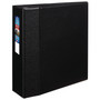 Avery Heavy-Duty Non-View Binder with DuraHinge and Locking One Touch EZD Rings, 3 Rings, 4" Capacity, 11 x 8.5, Black