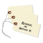 Avery Double Wired Shipping Tags, 11.5 pt Stock, 4.75 x 2.38, Manila, 1,000/Box (AVE12605) View Product Image