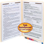 Smead End Tab Fastener Folders with Reinforced Straight Tabs, 11-pt Manila, 2 Fasteners, Legal Size, Manila Exterior, 50/Box