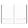 AT-A-GLANCE One-Day-Per-Page Planning Notebook, 9 x 6, Dark Brown/Orange Cover, 12-Month (Jan to Dec): 2025