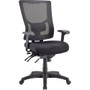 Lorell Conjure Executive Mesh High-back Chair - Black Seat Color - Black Back Color - Mesh Back Material - High Back - 5-star Base