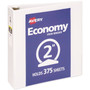 Avery Economy View Binder with Round Rings , 3 Rings, 2" Capacity, 11 x 8.5, White, (5731)