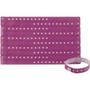 Advantus Colored Vinyl Wristbands - Adjustable - 0" Height x 0.6" Width x 9.8" Length - Purple - Vinyl
