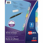 Avery Big Tab&trade Write & Erase Plastic Dividers, 8 tabs, 1 set - 8 x Divider(s) - Write-on Tab(s) - 8 - 8 Tab(s)/Set - 8.5" Divider Width x 11" Divider Length