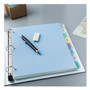 Avery Write and Erase Big Tab Durable Plastic Dividers, 3-Hole Punched, 8-Tab, 11 x 8.5, Assorted, 1 Set