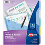 Avery Write & Erase Durable Plastic Dividers w/Pockets, 5-tab, Multicolor - 5 x Divider(s) - 5 Write-on Tab(s) - 5 - 5 Tab(s)/Set - 9.3" Divider Width x 11.25" Divider Length