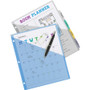 Avery Write and Erase Durable Plastic Dividers with Slash Pocket, 3-Hold Punched, 5-Tab, 11.13 x 9.25, Assorted, 1 Set