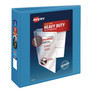 Avery Heavy-Duty Non Stick View Binder with DuraHinge and Slant Rings, 3 Rings, 3" Capacity, 11 x 8.5, Light Blue, (5601)