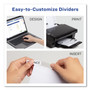 Avery Insertable Big Tab Dividers, 8-Tab, 11.13 x 9.25, White, Clear Tabs, 1 Set