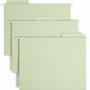 Smead FasTab 1/3 Tab Cut Letter Recycled Fastener Folder - 8 1/2" x 11" - 2 Fastener(s) - Top Tab Location - Assorted Tab Position - 11 pt.
