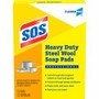 CloroxPro&trade S.O.S Steel Wool Soap Pads - For Multi Surface - Pad - 4" Length x 5" Width - Heavy Duty - Blue