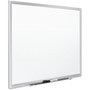 Quartet Classic Series Porcelain Magnetic Dry Erase Board, 48" x 36", White Surface, Satin Aluminum Frame